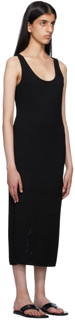 FRAME Black Crochet Midi Dress 2