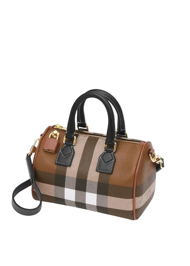Burberry Mini check and leather bowling bag 3