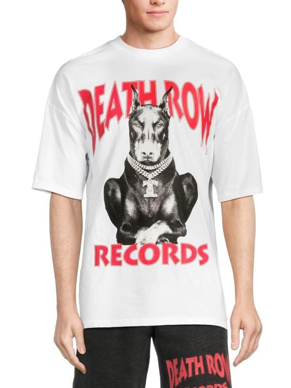 Death Row Records Chain Dog Graphic Tee 1
