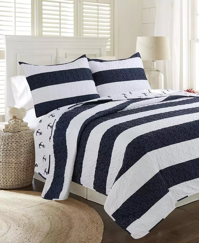 Elise and James Home Hallie Nautical Reversible 2-Piece Quilt Set 5