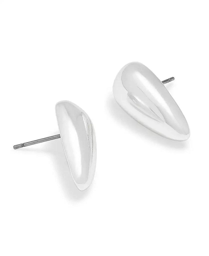 Robert Lee Morris Silver Leaf Stud Earrings 2