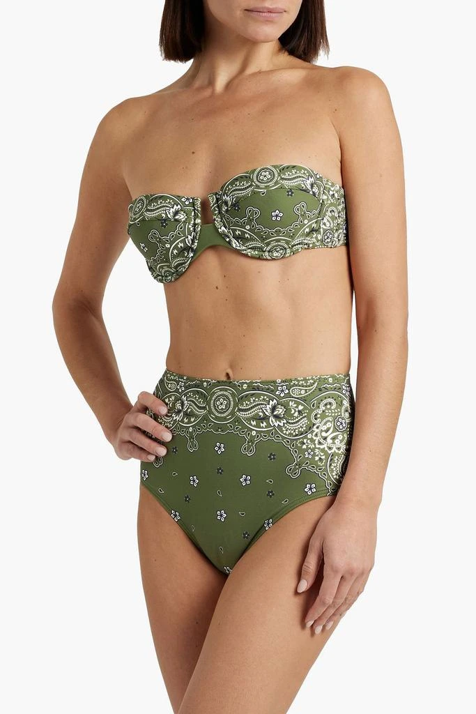 Zimmermann Striped high-rise bikini briefs 2