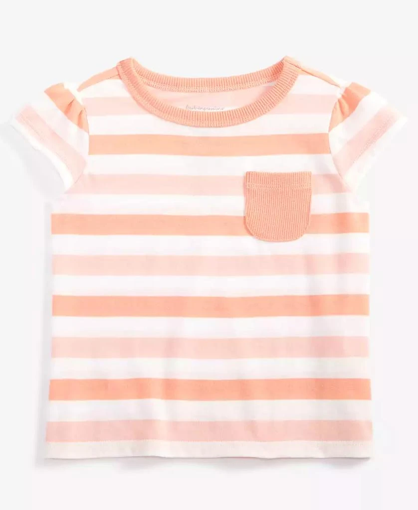 First Impressions Baby Girl Prairie Stripe Cotton-Blend T-Shirt, Created for Macy's 1