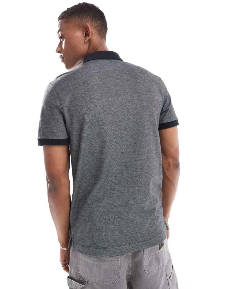 Abercrombie & Fitch Abercrombie & Fitch chic icon logo texture polo in black 3