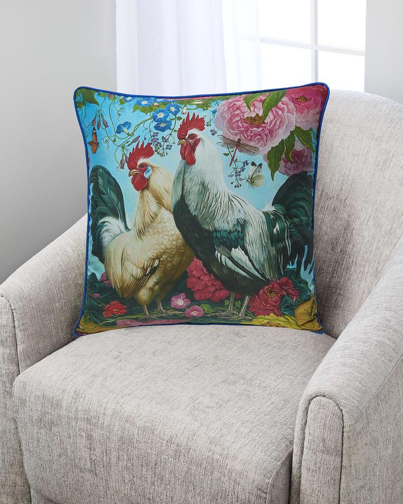 Yana Movchan Two Brothers Silk Pillow