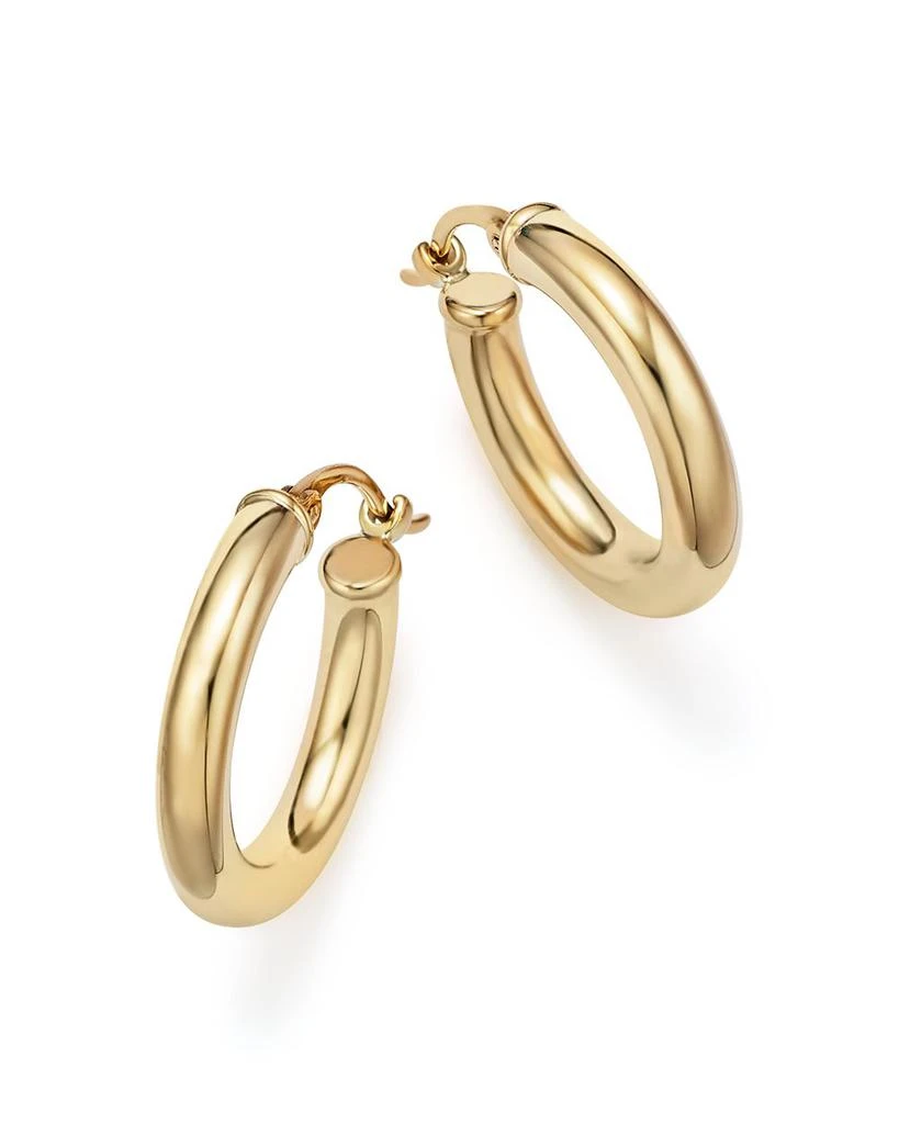 Bloomingdale's 14K Yellow Gold Tube Hoop Earrings 3