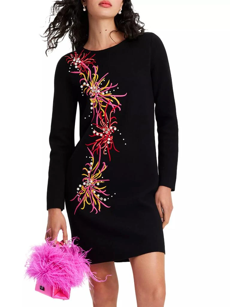 Kate Spade Mainline Faux Pearl &amp; Crystal-Embellished Shift Dress 3