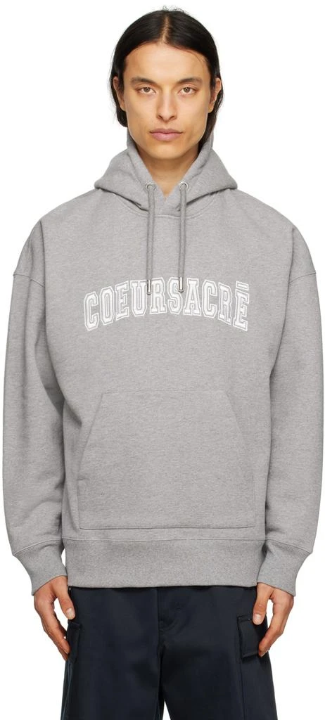 AMI Gray 'Cœur Sacré' Hoodie 1