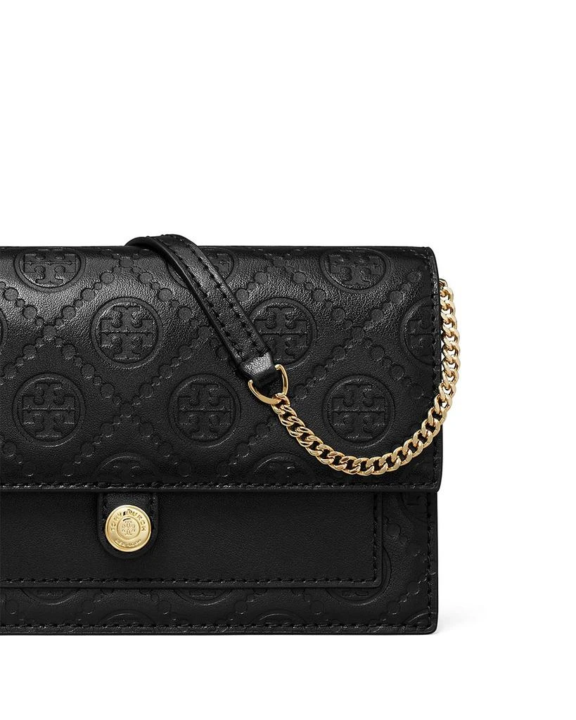 Tory Burch T Monogram Leather Chain Wallet 5