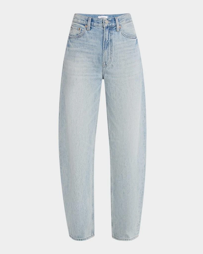 PISTOLA Wes High-Rise Rhinestone Barrel Jeans 1