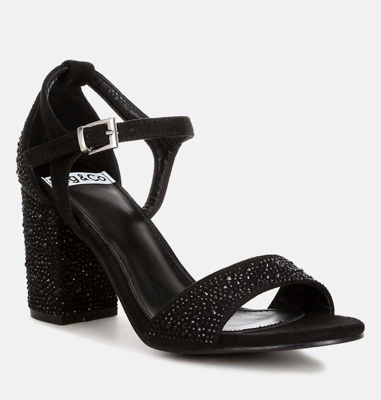 London Rag Navoli Rhinestones Embellished Sandals 1