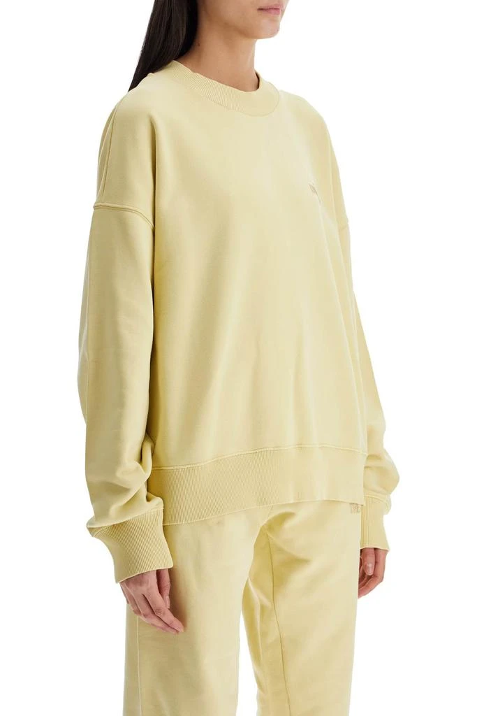 The Attico oversized hoodie fade dusty yellow in cotton 2