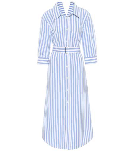 Marni Striped cotton poplin shirt dress
