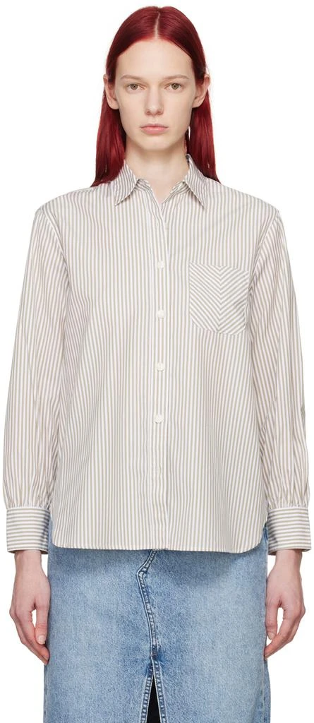 Rag & Bone Beige Maxine Shirt 1