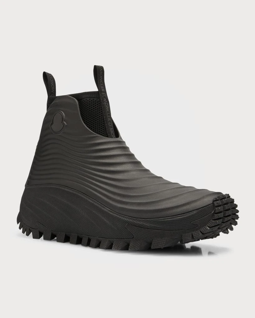 Moncler Men's Acqua High Ribbed Rain Boots 3