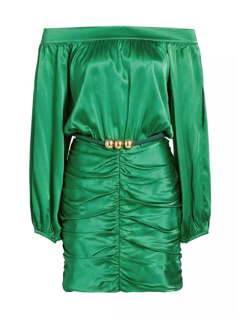 Silvia Tcherassi Claudette Silk Ruched Minidress 1