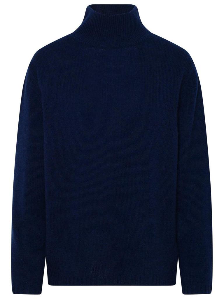 360 Cashmere 360 Cashmere Luella Blue Cashmere Turtleneck Sweater