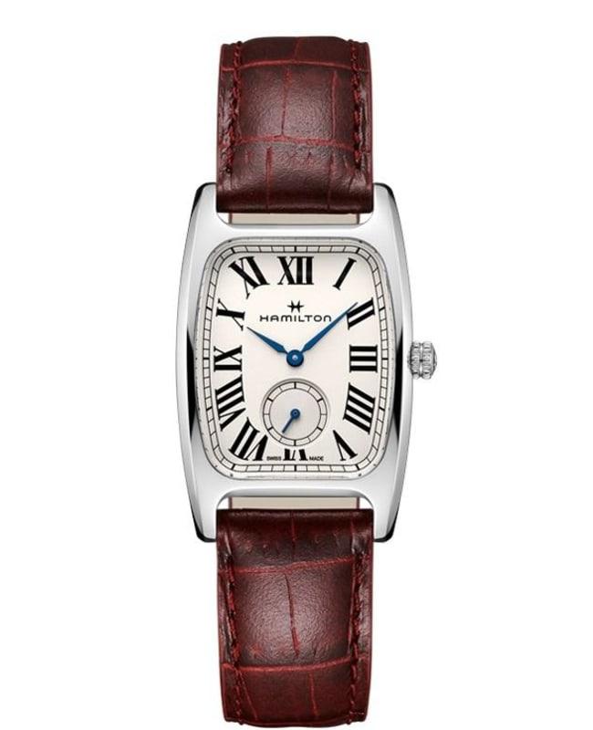 Hamilton Hamilton American Classic Boulton Small Second Quartz L White Dial Leather Strap Women's Watch H13421811