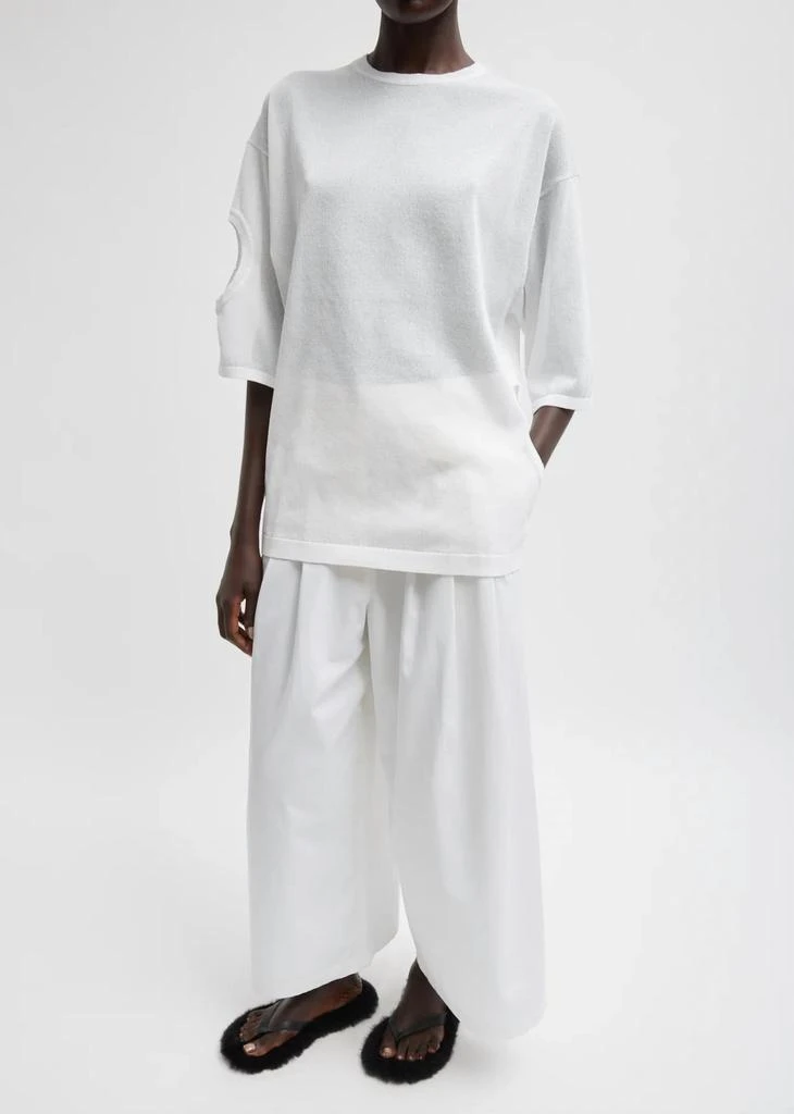 Tibi Tibi - Bio Twill Triple Pleat Cropped Pant 1