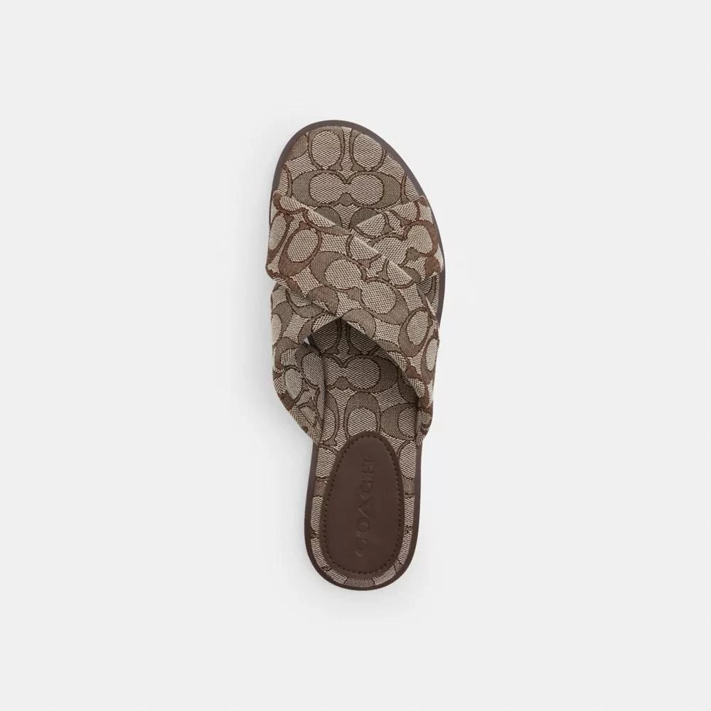 Coach Link Criss Cross Slide In Signature Jacquard 4