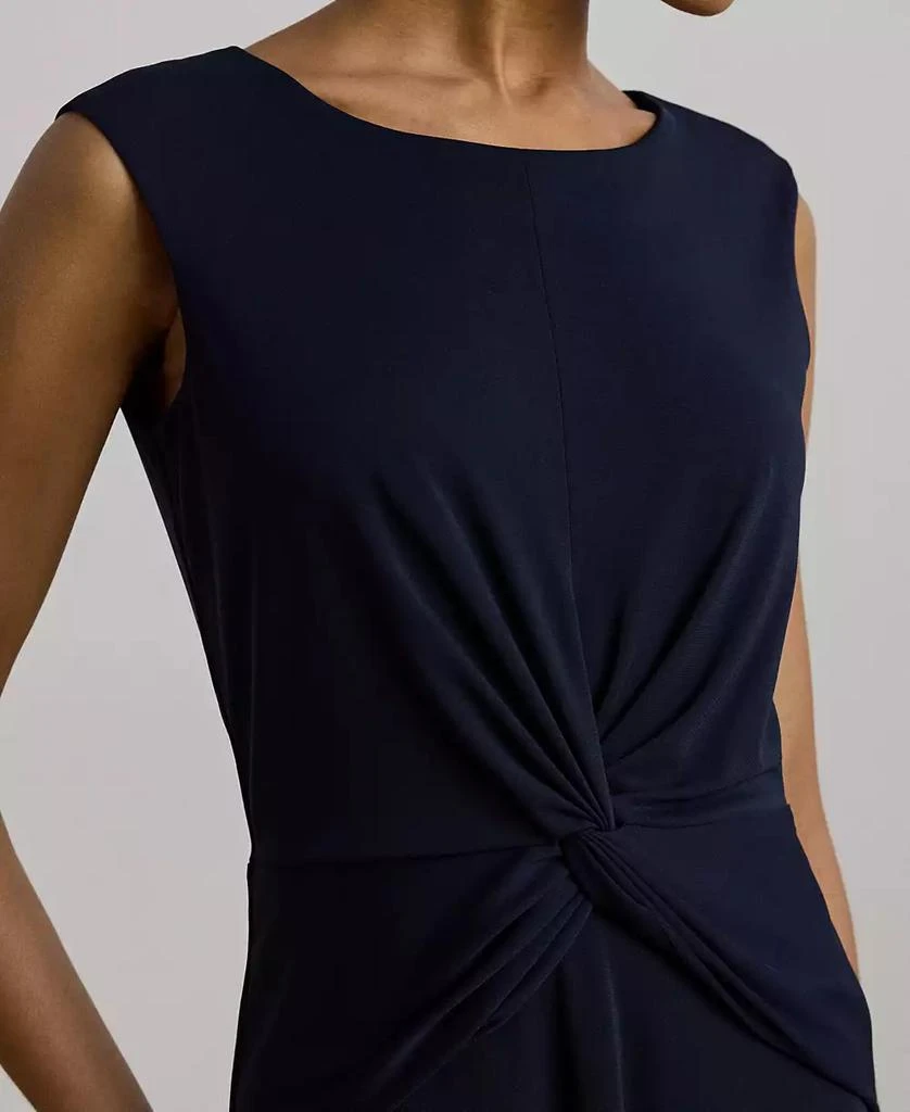 Ralph Lauren Women's Twist-Front Cap-Sleeve Stretch Jersey Dress 4