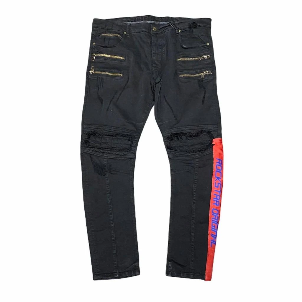 ROCKSTAR ORIGINAL Men's Yatchy Denim Jeans In Black 1