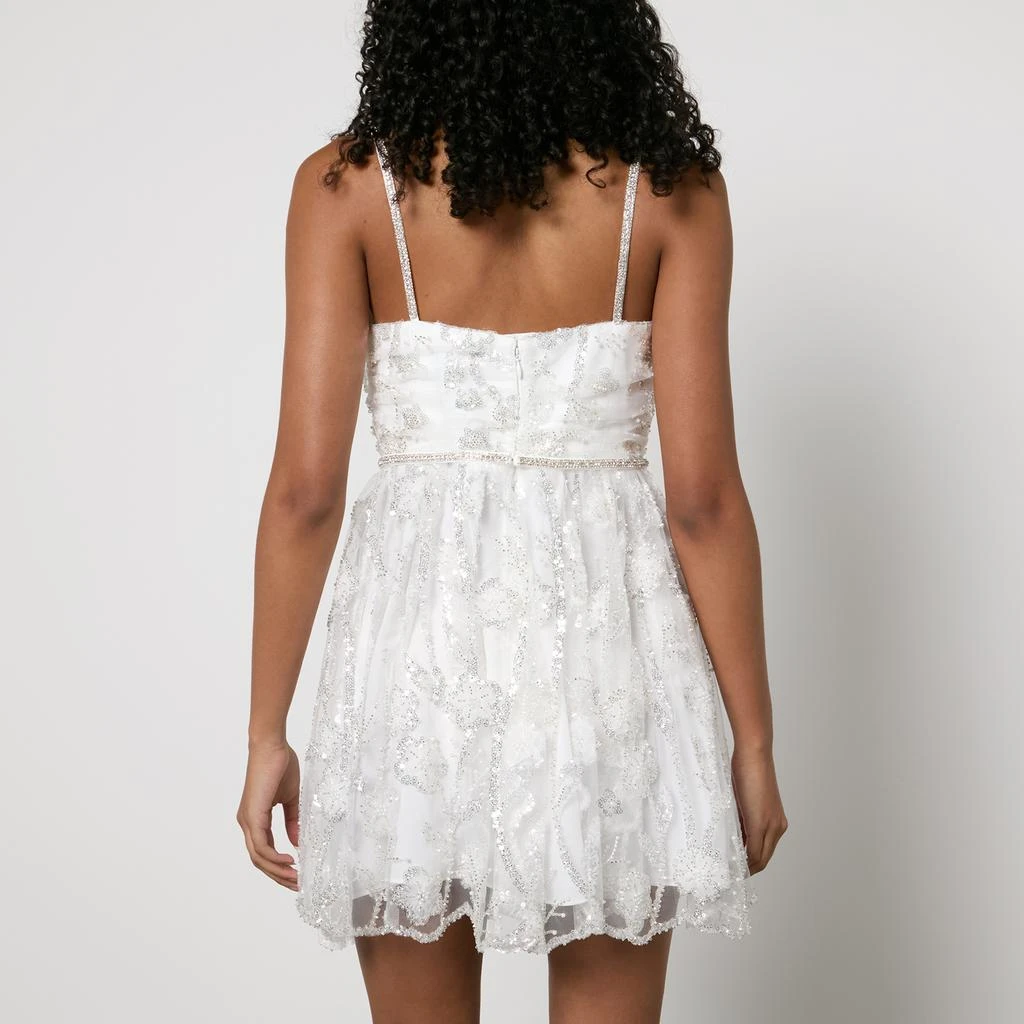 Self Portrait Embellished Tulle Mini Dress 2