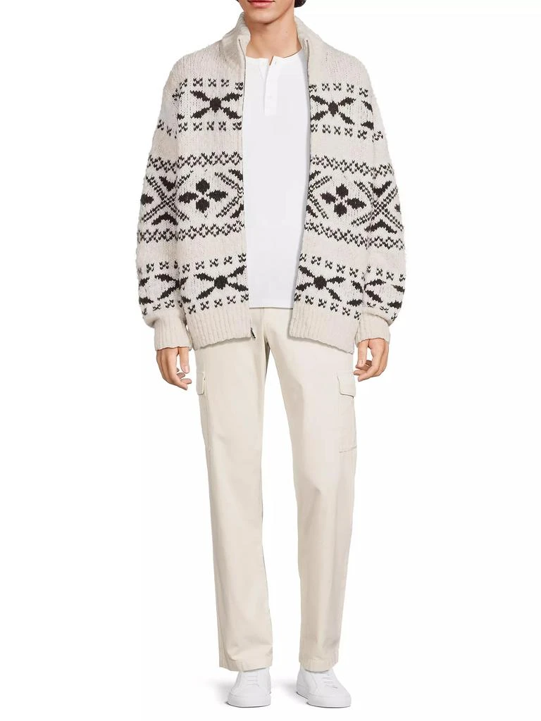 Vince Fair isle-Style Wool-Blend Knit Sweater 2
