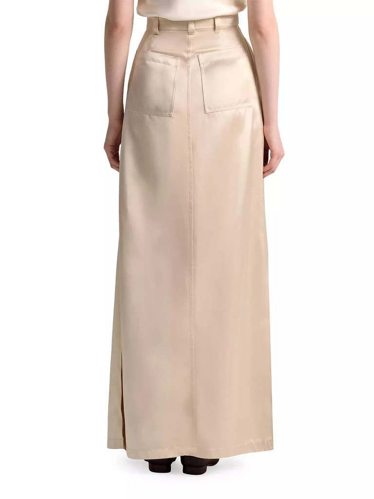Altuzarra Mack Satin Jersey Maxi Skirt 6