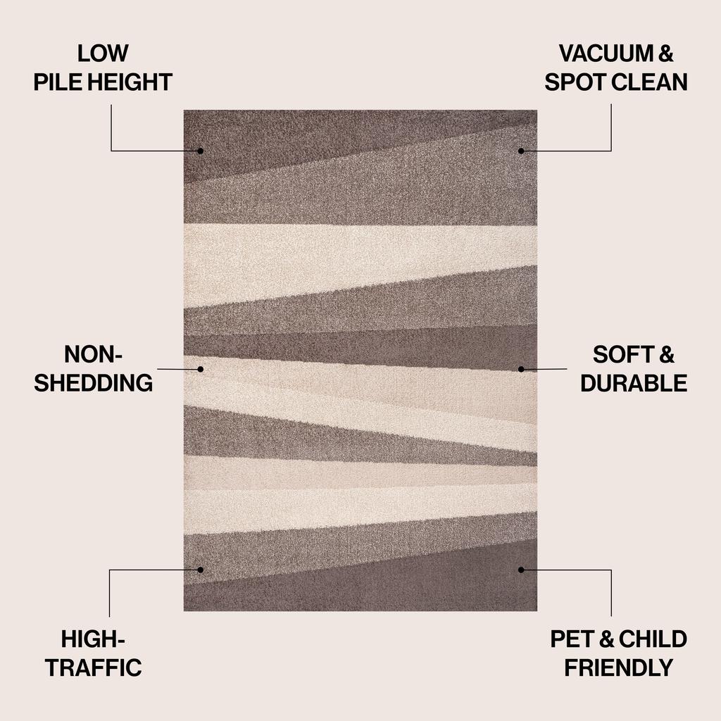 JONATHAN Y Prism Geometric Striped Area Rug