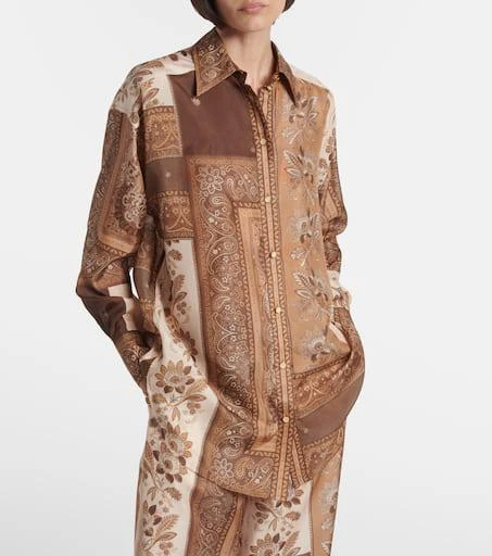 Zimmermann Lucky bandana silk satin shirt 6