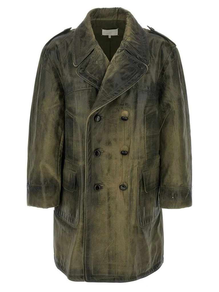 MAISON MARGIELA Maison Margiela Double-Breasted Caban Coat from Cettire