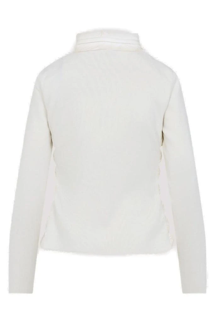 Moncler Moncler Logo Patch Zip-Up Panelled Cardigan 2