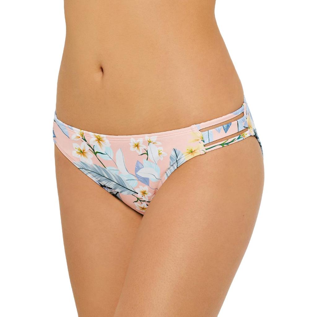 Hula Honey Juniors Womens Floral Strappy Swim Bottom Separates