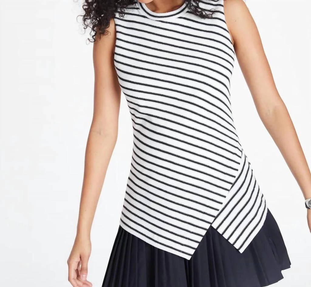 Tanya Taylor Regina Dress In Cream Black 3