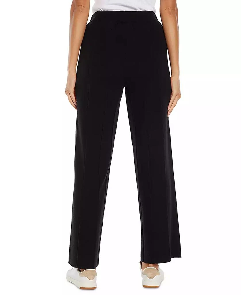 Three Dots Women's Camilia Pleated Relaxed Wide-Leg Pants 3