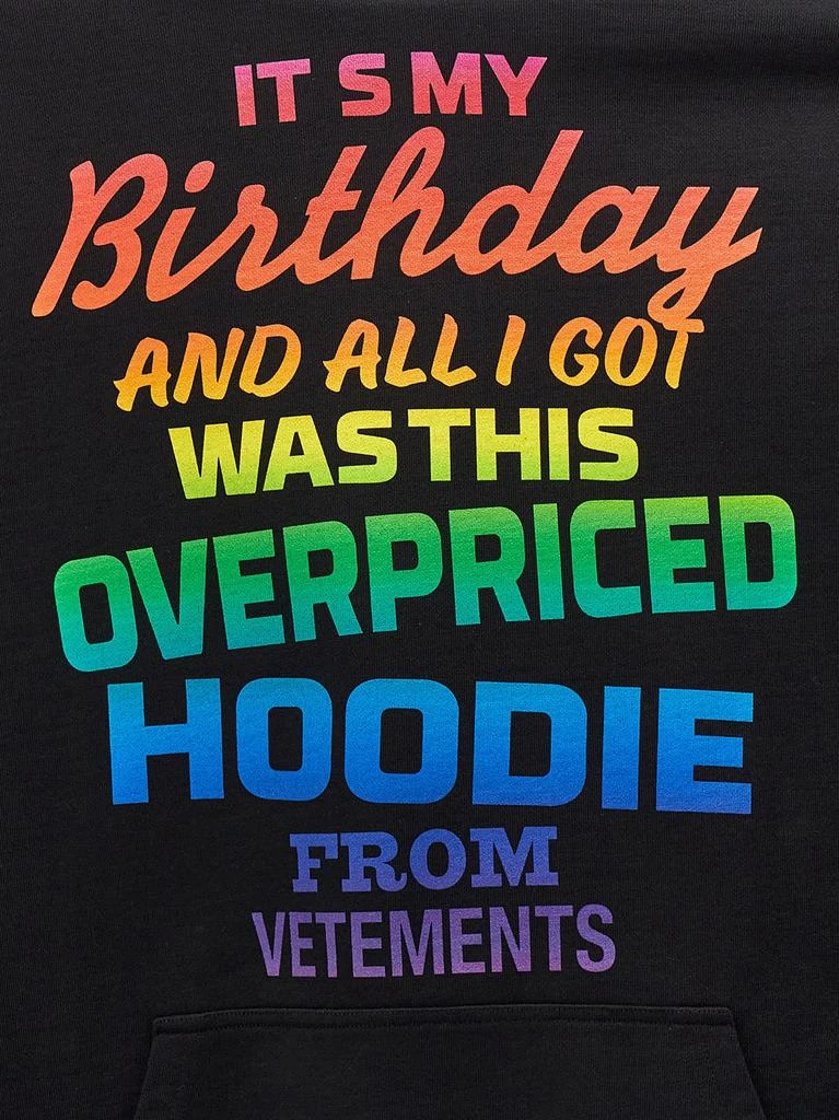 Vetements Overpriced Birthday Hoodie 4