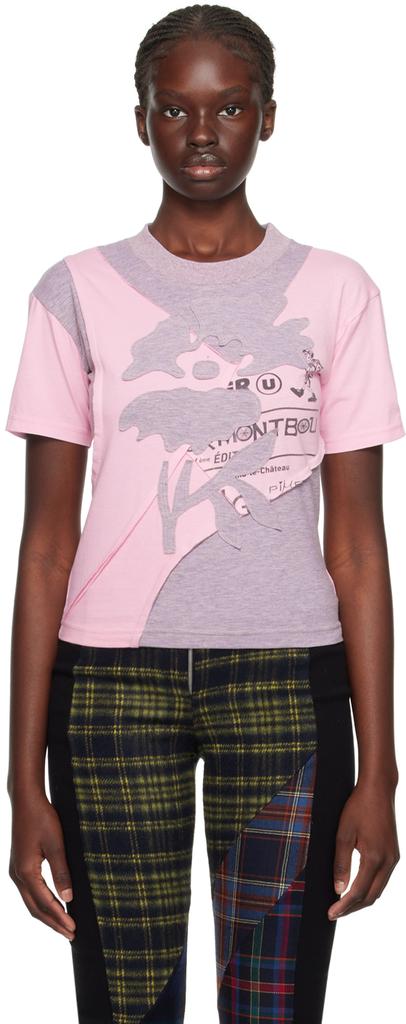 Rave Review Pink & Gray Unni T-Shirt
