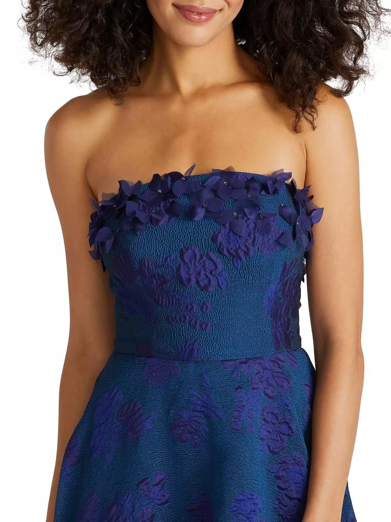 Theia Charlie Strapless High-Low Petal Gown 7