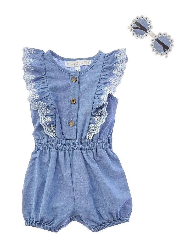 Rachel Zoe 2pc Romper with Sun Hat 1