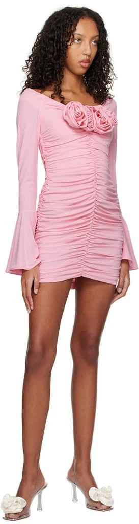 Magda Butrym Transparent 
Off-White Flower Heeled Sandals 5