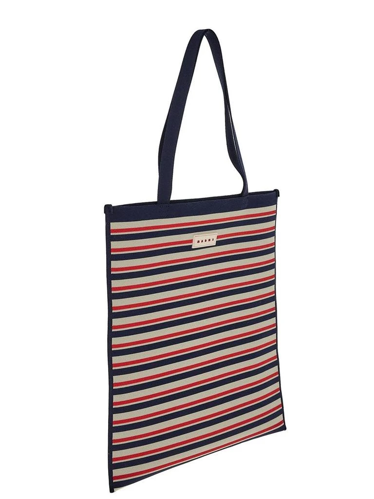 Marni Jacquard Stripe Flat Tote 2