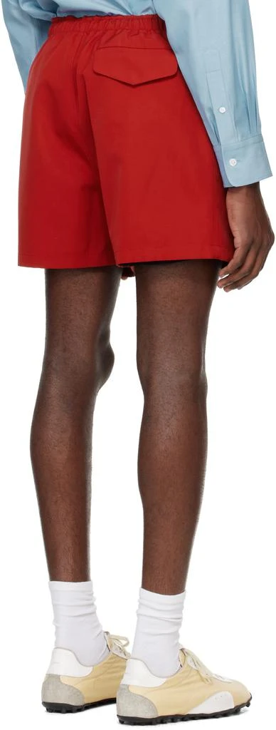 AURALEE Red Wool Max Canvas Shorts 3