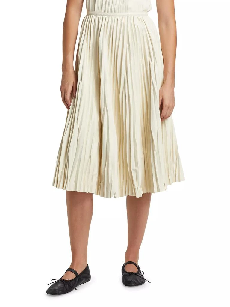Proenza Schouler Rosalyn Pleated Faux-Leather Midi-Skirt 3
