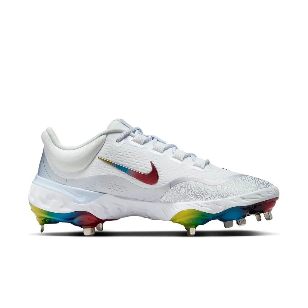 NIKE Alpha Huarache Elite 4 Low FD2745-106 Men's Rainbow Baseball Cleats ACAD337 2