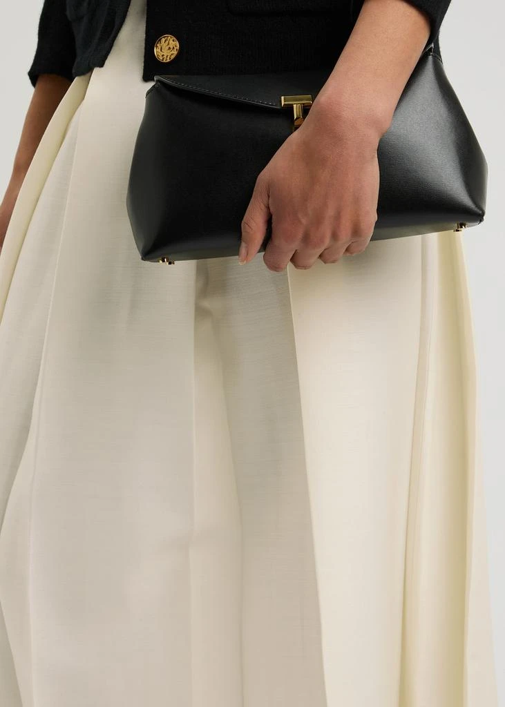 Totême Pleated wool and silk-blend midi skirt 5