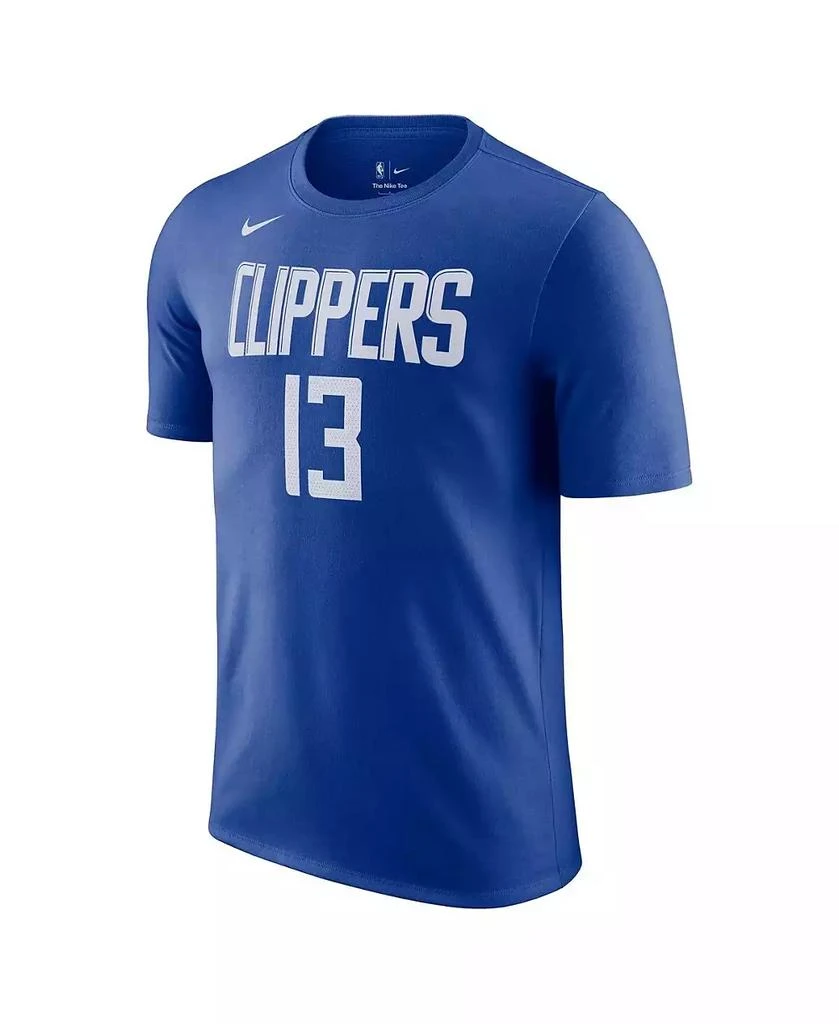 NIKE Men's Paul George Royal LA Clippers Icon 2022/23 Name and Number T-shirt 2