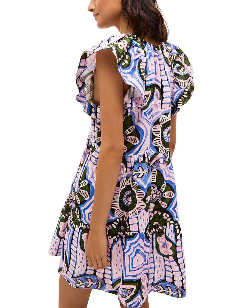 Marie Oliver Kara Mixed Print Mini Dress 6