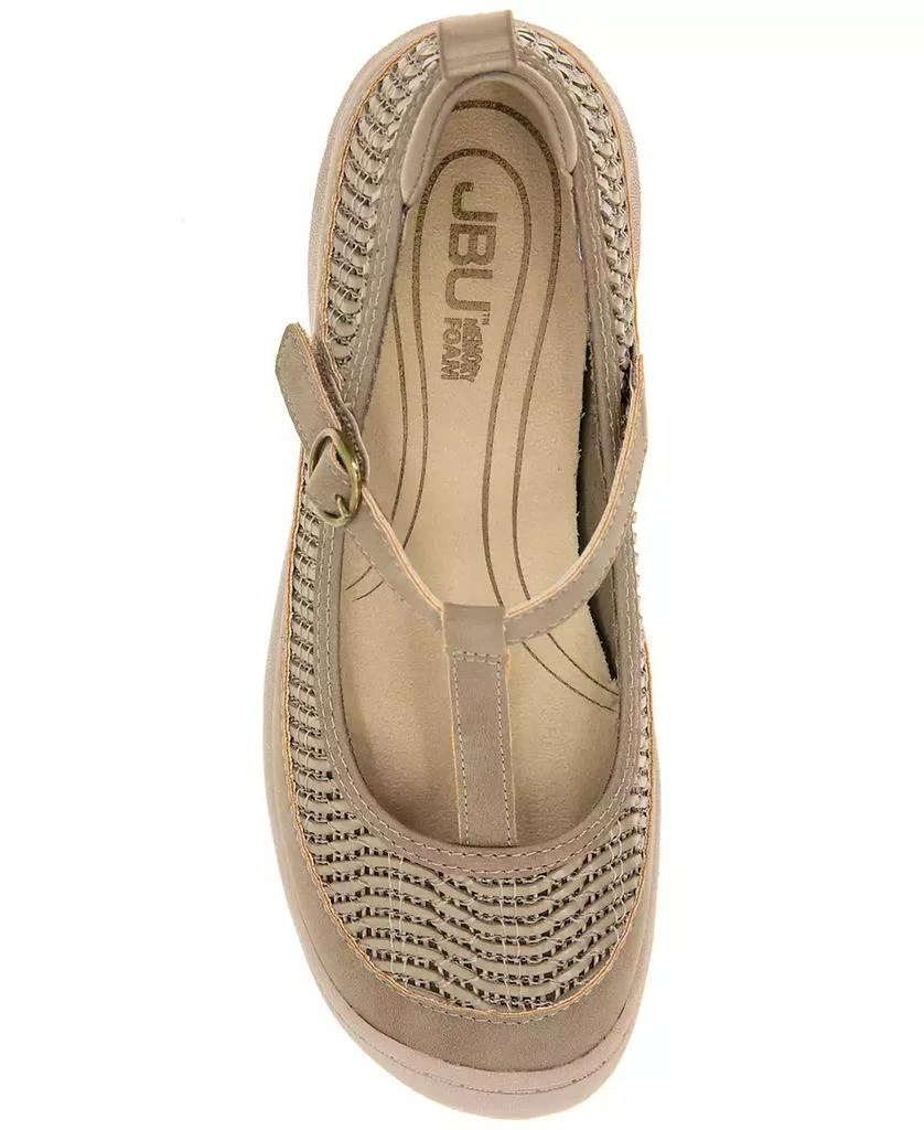 JBU Women's Summer Mary Jane Flat Shoe 5