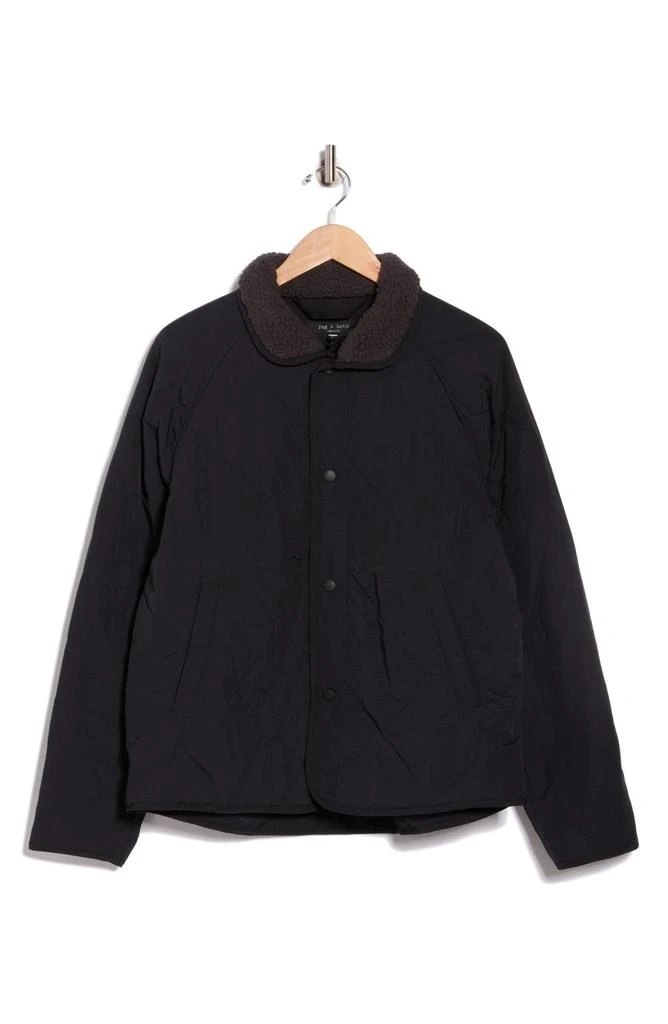 Rag 
Bone Bolton Faux Shearling Collar Quilted Liner Coat 3